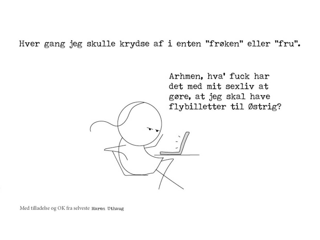 Tegning af Maren Uthag.